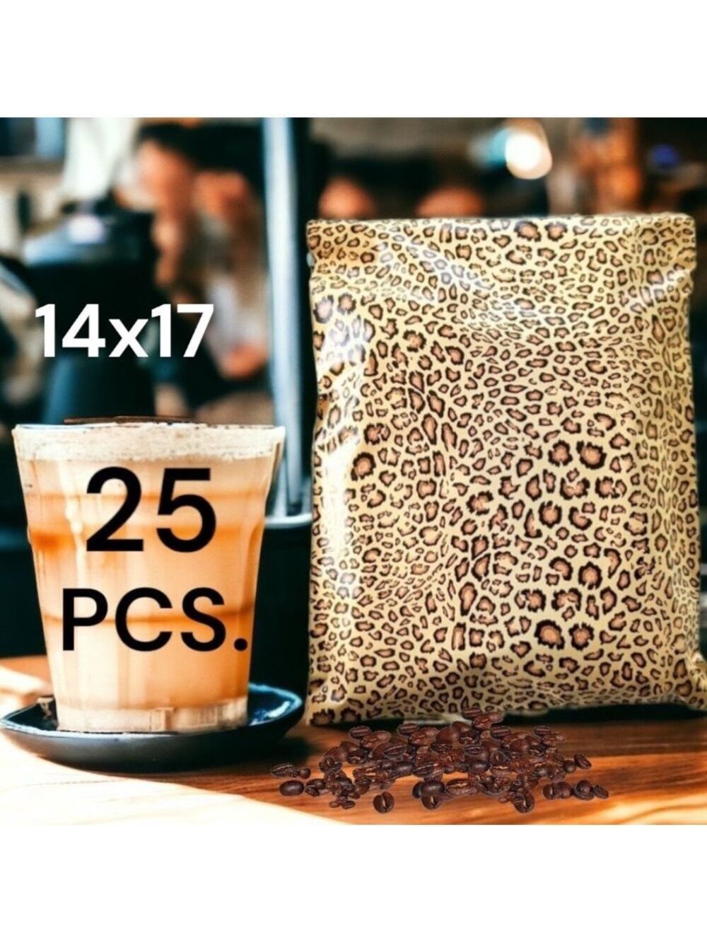 25 14X17 Poly Mailers Leopard Shipping Envelopes PRICE IS FIRM - Picture 4 of 11